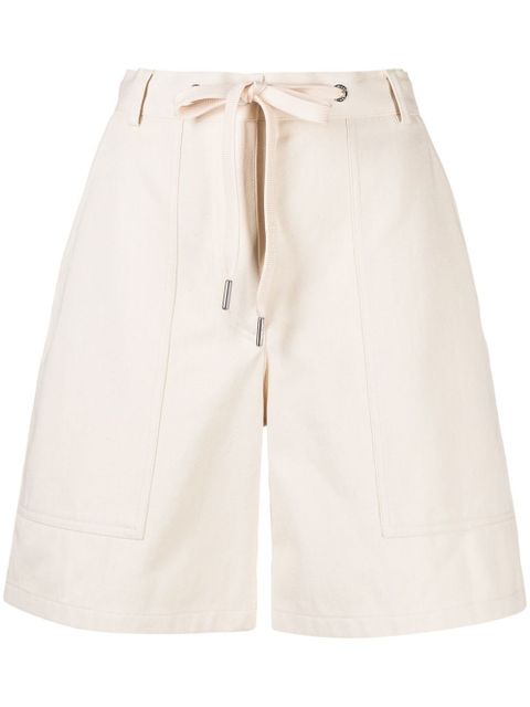 Moncler drawstring-waist knee-length shorts - Neutrals - zdjęcie produktu nr 1