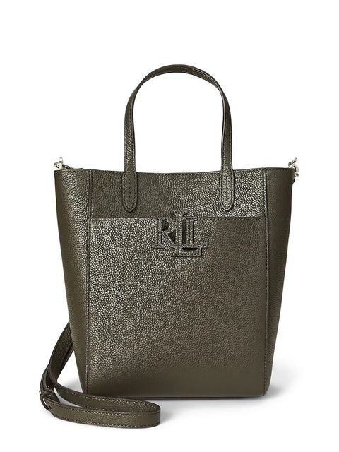 Lauren Ralph Lauren torebka skórzana kolor zielony 431966760 - zdjęcie produktu nr 1