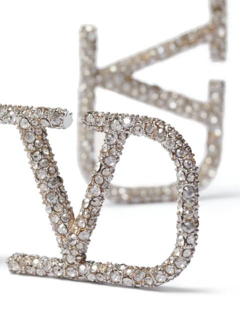 Valentino Garavani VLogo Signature crystal earrings - Silver