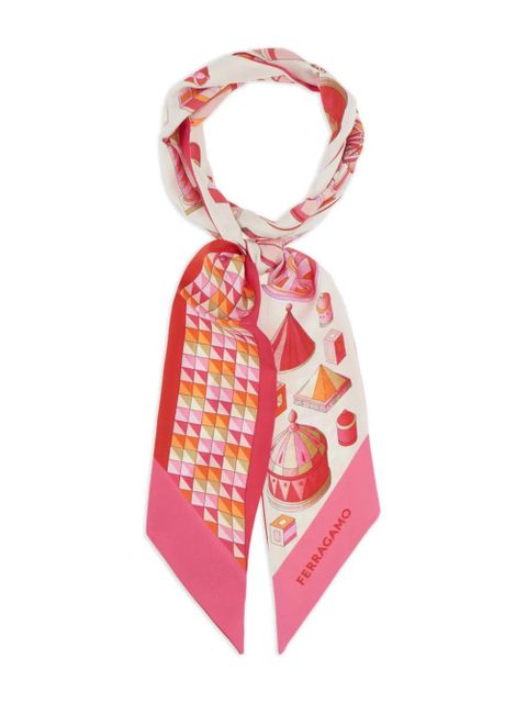 Ferragamo graphic-print bandeau - Pink - zdjęcie produktu nr 1