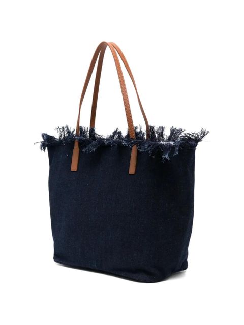MC2 Saint Barth City logo-embroidered tote bag - Blue