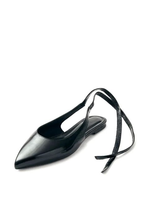 ALOHAS Ribbon pointed ballerinas - Black - zdjęcie produktu nr 2