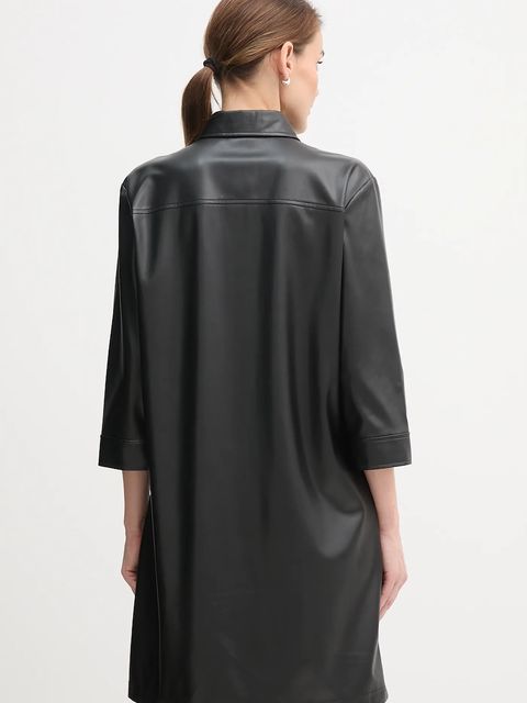 United Colors of Benetton sukienka kolor czarny mini prosta 4M3CDV0BZ