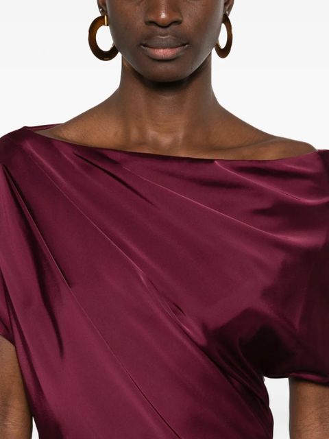 Lauren Ralph Lauren draped maxi dress - Red