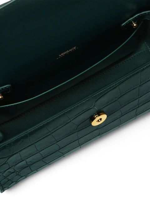 Versace medium embossed tote bag - Green