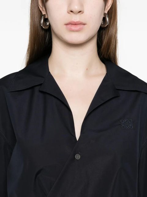 LOEWE asymmetric-button shirt - Blue