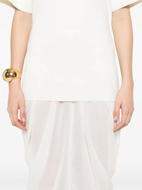 TOTEME panelled T-shirt dress - Neutrals