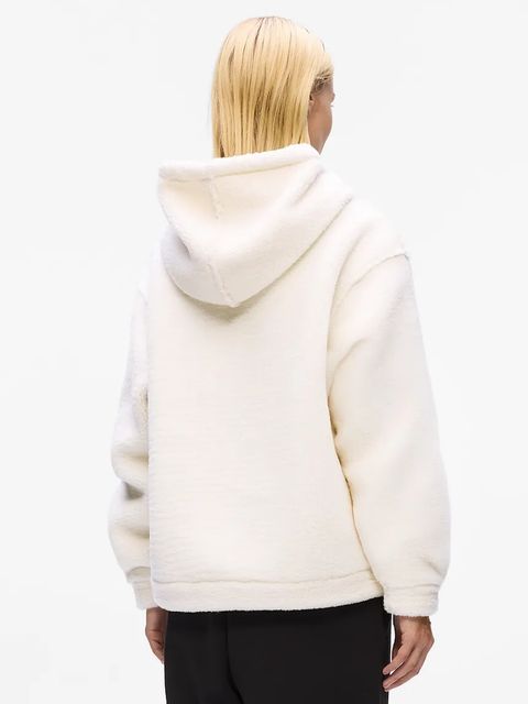 Karl Lagerfeld bluza IKON damska kolor beżowy z kapturem gładka A4W20047 - zdjęcie produktu nr 2