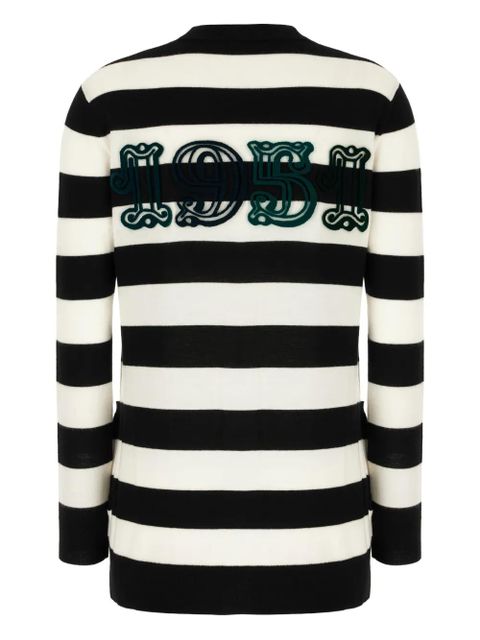 Max Mara striped virgin-wool cardigan - Black - zdjęcie produktu nr 2
