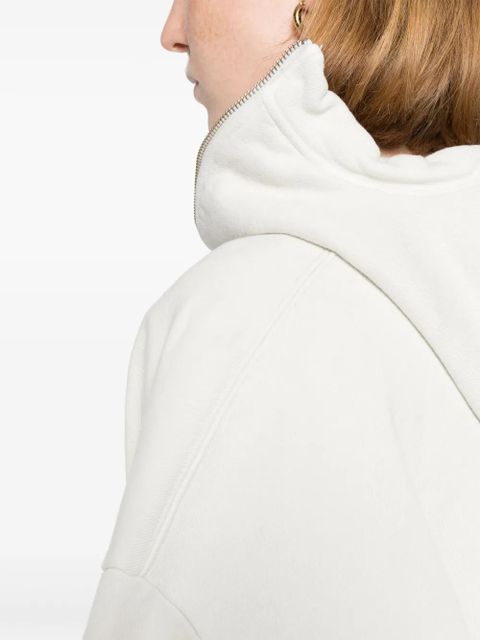ENTIRE STUDIOS cropped zipped hoodie - Neutrals