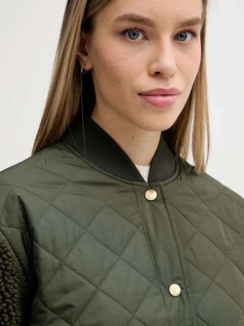 Barbour kurtka Wetherby kolor zielony przejściowa LFL0084