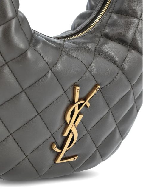 Saint Laurent Icarino quilted logo handbag - Grey