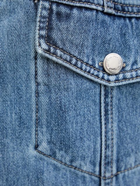 Morgan spódnica jeansowa kolor niebieski mini ołówkowa JOLAM