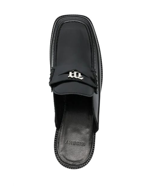 MISBHV Brutalist slip-on leather loafers - Black