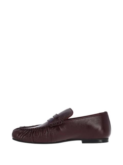 ALOHAS Aven pleated loafers - Red