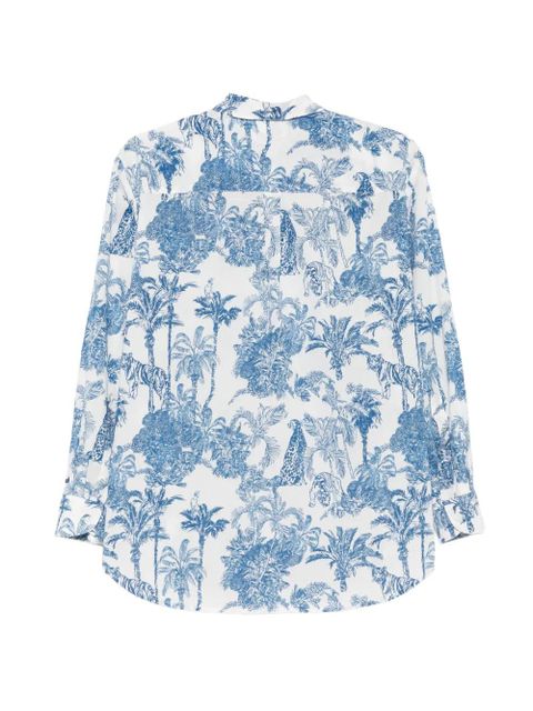 MC2 Saint Barth Brigitte jungle-print shirt - White - zdjęcie produktu nr 2