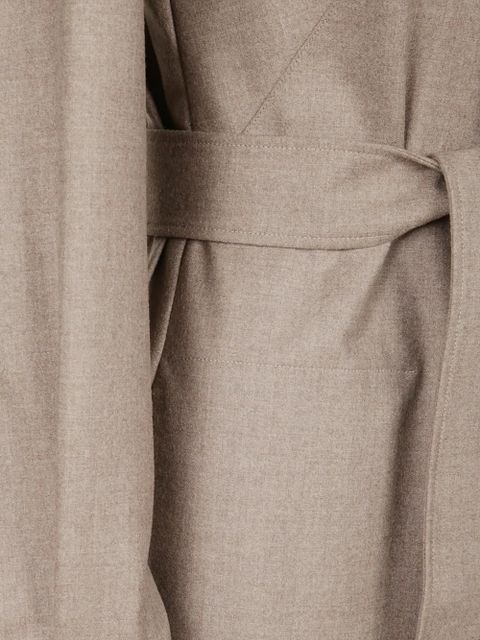 Max Mara belted foulé dress - Neutrals