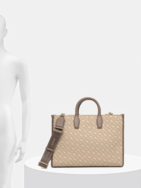 BOSS torebka kolor beżowy 50547939