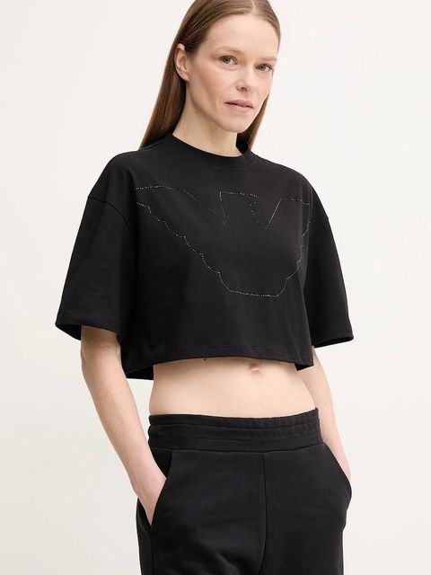 Emporio Armani t-shirt bawełniany - zdjęcie produktu nr 2