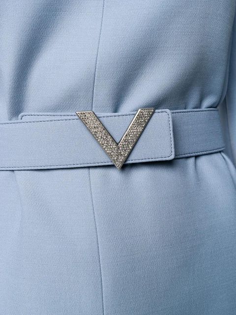 Valentino Garavani V belted dress - Blue - zdjęcie produktu nr 2
