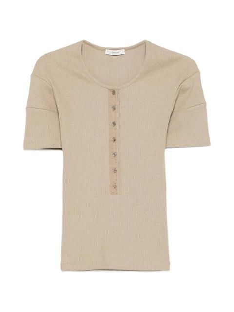 LEMAIRE buttoned T-shirt - Neutrals - zdjęcie produktu nr 1