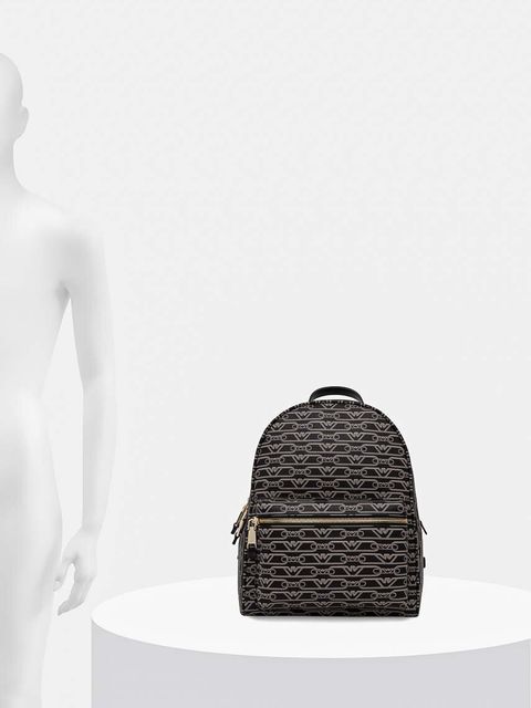 Emporio Armani plecak damski kolor czarny mały wzorzysty EW000372 AF11951 - zdjęcie produktu nr 2