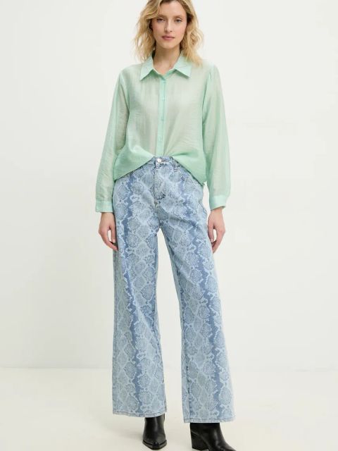 Answear.LAB jeansy damskie kolor niebieski