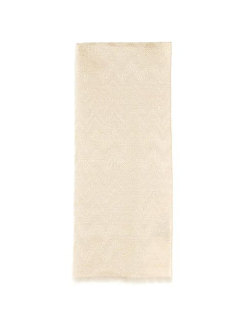 Missoni zigzag scarf - Neutrals - zdjęcie produktu nr 1