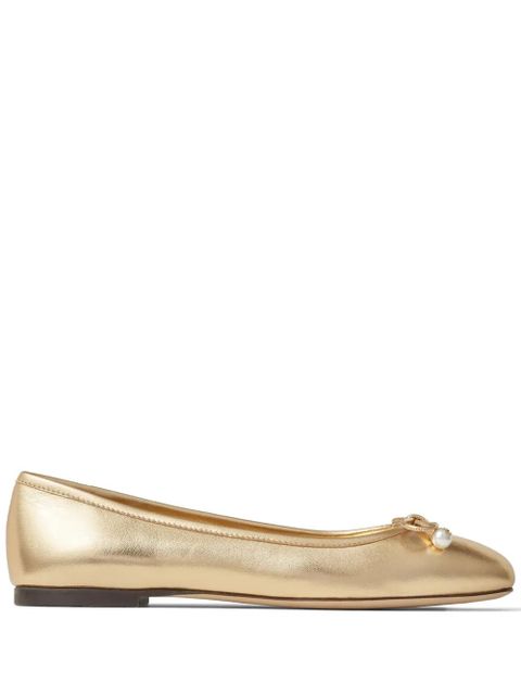 Jimmy Choo Elme ballerina shoes - Gold - zdjęcie produktu nr 1