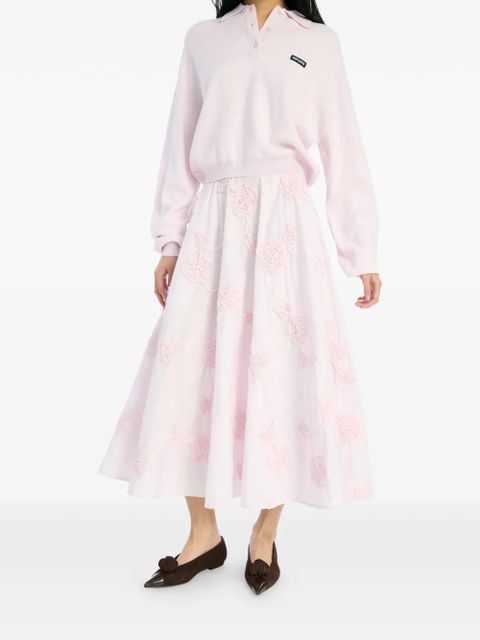 ROTATE BIRGER CHRISTENSEN flower midi skirt - Pink - zdjęcie produktu nr 2