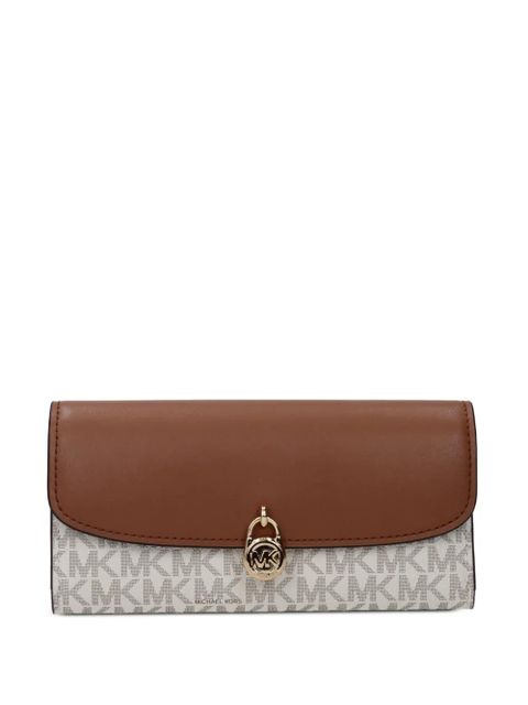 Michael Kors logo-monogram padlock wallet - Neutrals - zdjęcie produktu nr 1