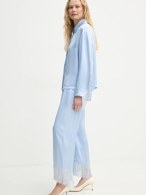 The Sleeper piżama damska kolor niebieski satynowa HC2410CFS