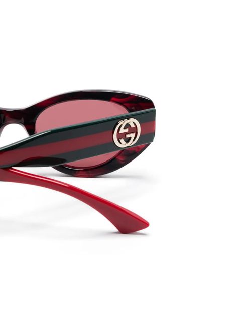 Gucci Eyewear cat-eye-frame sunglasses - Red