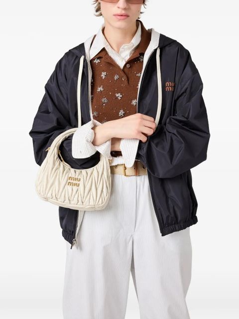 Miu Miu Wander matelassé patent leather bag - Neutrals - zdjęcie produktu nr 2