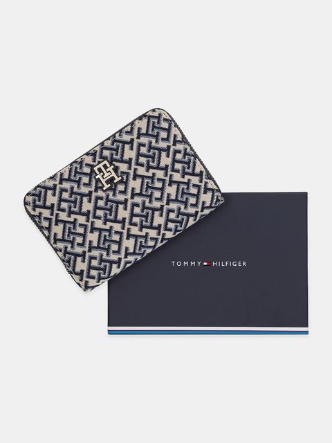 Tommy Hilfiger portfel damski kolor granatowy AW0AW17479