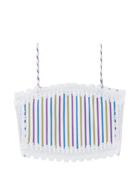 Claudie Pierlot striped lace top - White - zdjęcie produktu nr 1