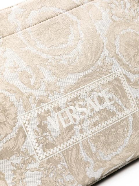 Versace large Barocco Athena tote bag - Brown