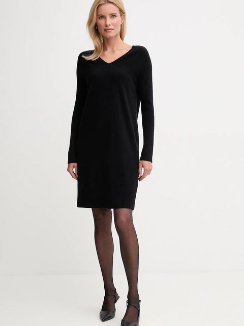 United Colors of Benetton sukienka z dodatkiem wełny - zdjęcie produktu nr 2