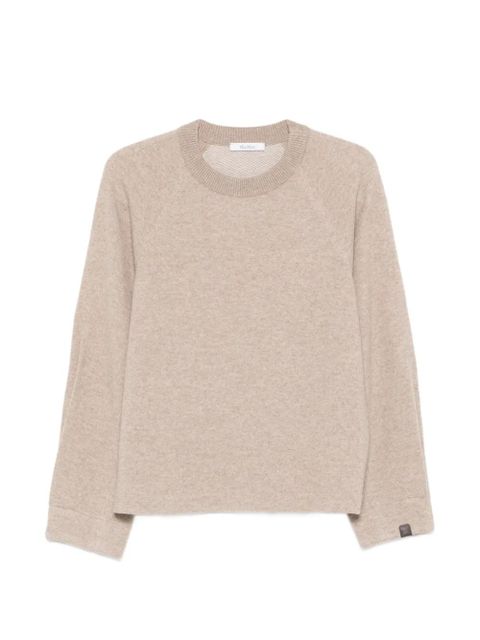 Max Mara crew-neck knitted sweater - Neutrals - zdjęcie produktu nr 1