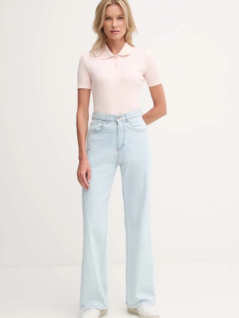 Calvin Klein Jeans polo damski kolor różowy LV047C907G - zdjęcie produktu nr 2