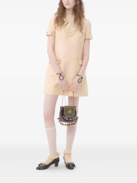 Valentino Garavani Crepe Couture mini dress - Neutrals