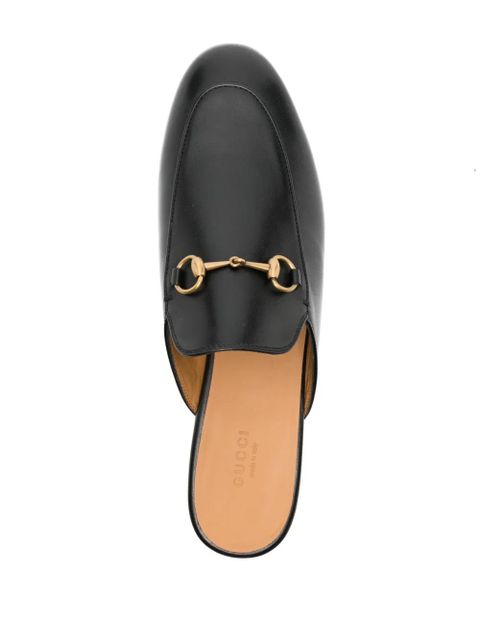 Gucci Princetown Horsebit-detail leather mules - Black