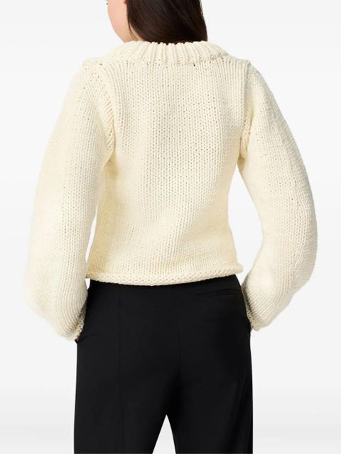 Axel Arigato balloon-sleeve round-neck sweater - White - zdjęcie produktu nr 2