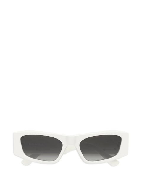 Balenciaga Eyewear rectangle logo sunglasses - White - zdjęcie produktu nr 1