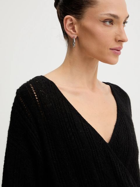 Guess sweter z dodatkiem wełny IZABELLA damski kolor czarny lekki W5BR90 Z3HQ0 - zdjęcie produktu nr 2