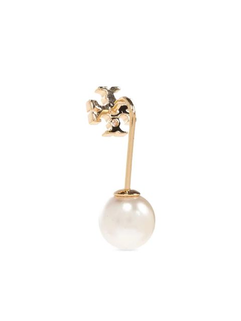 Tory Burch Pearl Front-Back earrings - Gold