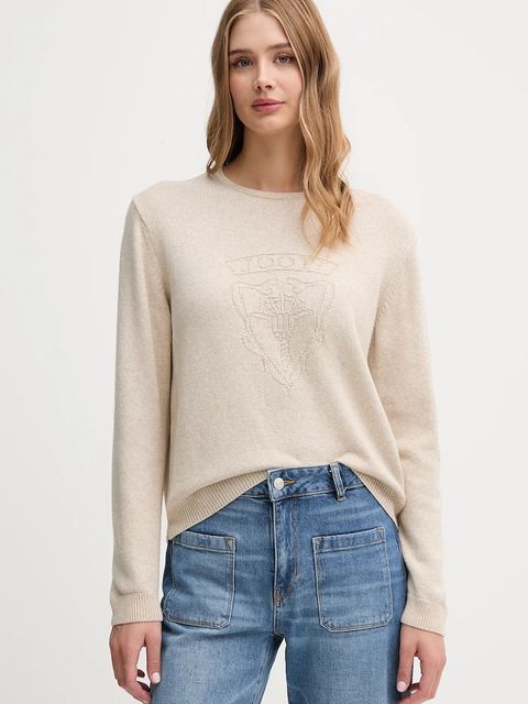 Joop! sweter z domieszką wełny damski kolor beżowy lekki 30047489 - zdjęcie produktu nr 1
