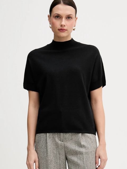 Marc Aurel sweter damski kolor czarny lekki z półgolfem 8067-8000-82107 - zdjęcie produktu nr 1