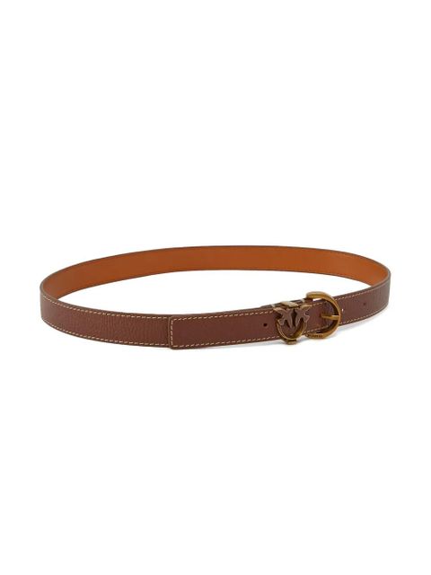 PINKO Tamboril H2.5 leather belt - Brown - zdjęcie produktu nr 2