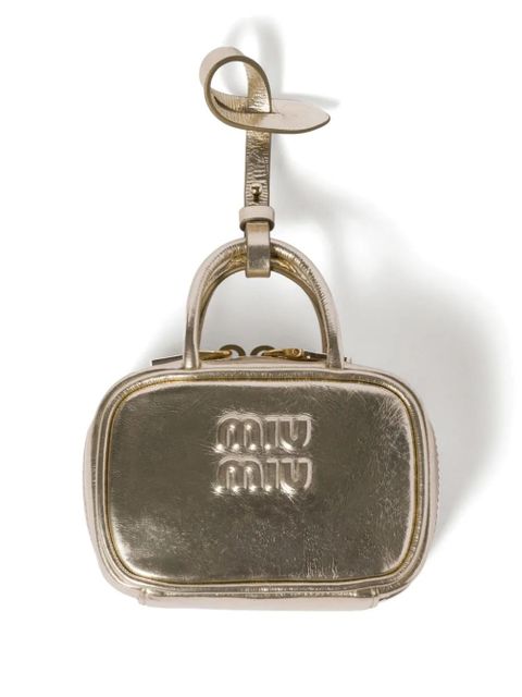 Miu Miu mini leather pouch - Gold